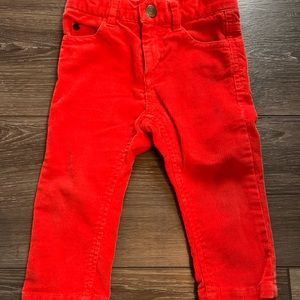 Jacadi Orange Corduroy Pants